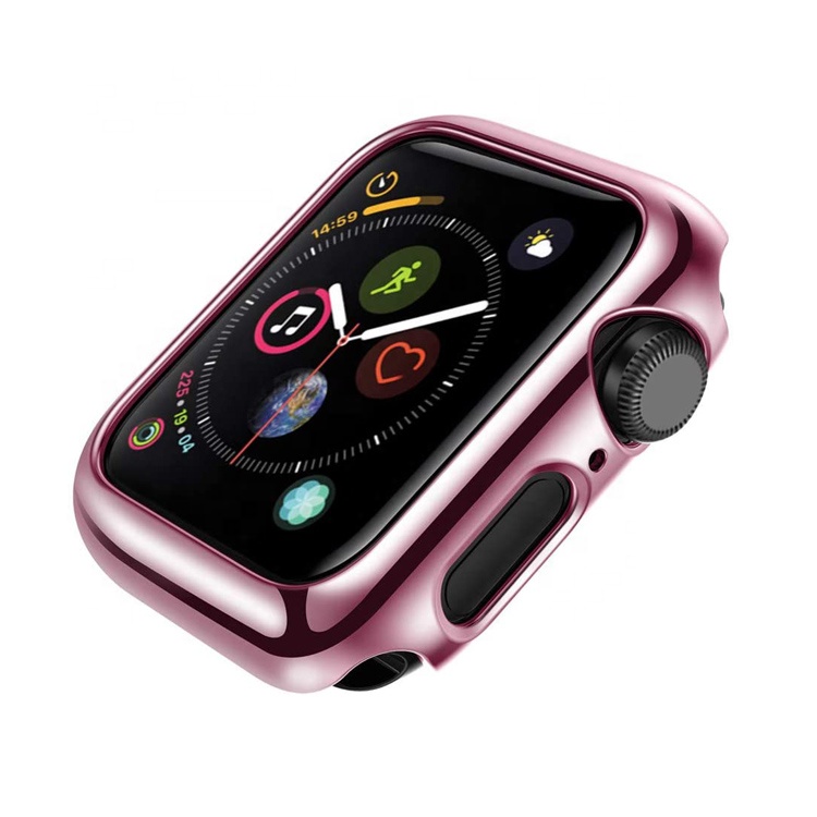 Защитный бампер из ТПУ для Iwatch серии 1/2/3/4, высококачественный гальванический чехол для часов серии Apple