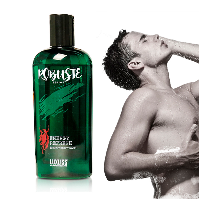 Men Shower Gel Paraben and Phthalate Free Long-Lasting Fragrance Nourishing Exfoliating Skin Perfume Men's Bath Body Wash