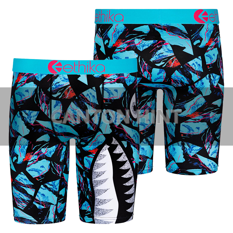 Нижнее белье Ethika, все белые костюмы для мужчин, партия 30 пар, Осень-зима, оптовая продажа, боксеры ethika, синие трусы