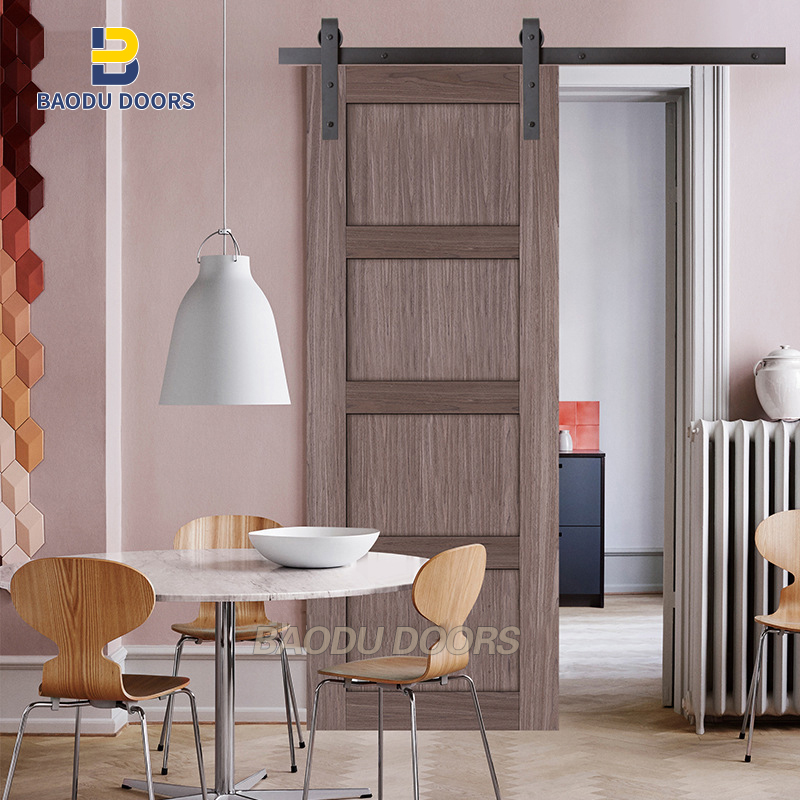 Barn Door Kit Panel Sliding Door Slab   Pull and Handle Set Pre-Drilled Ready to Assemble Factory Price
