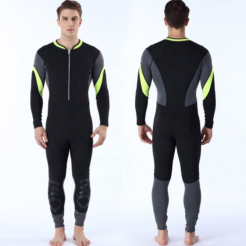 One Piece Soft Natural Surfing Suits Elastic Thick Warm Men Diving Wetsuit
