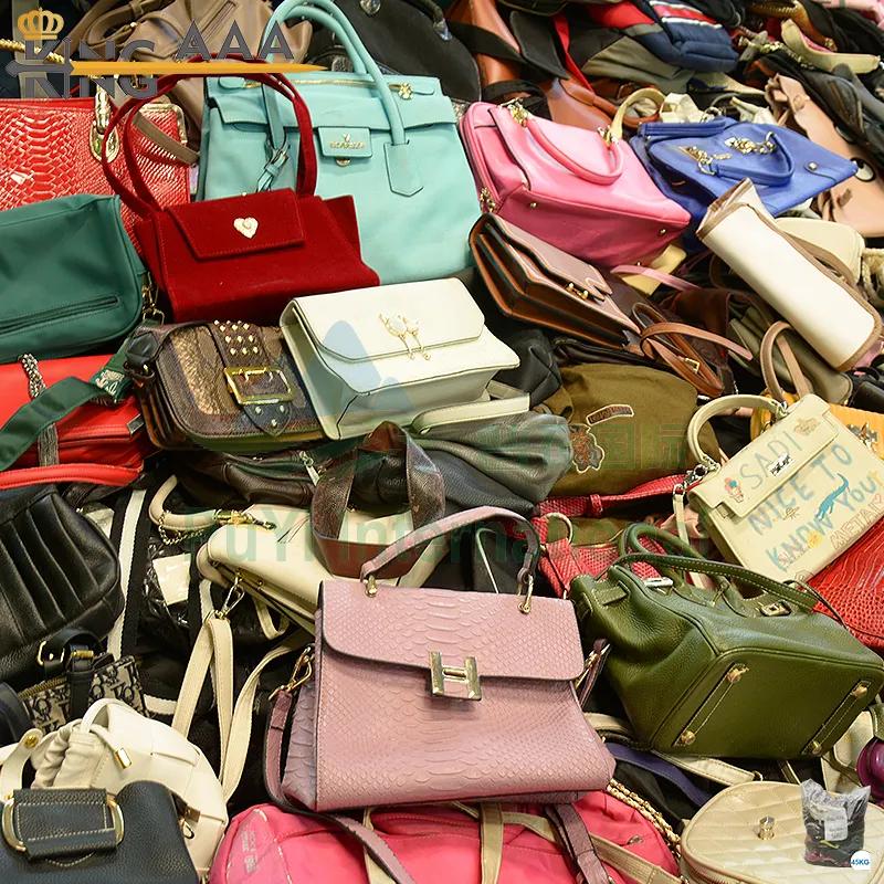 Hot selling good quality vip ladies bag second hand branded handbag used bags in bales