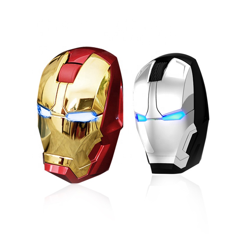 Hot Sale Iron Man Mouse Customized Mouse Button Silent Click DPI Adjustable Wireless Gaming Mouse for Computer,Laptop
