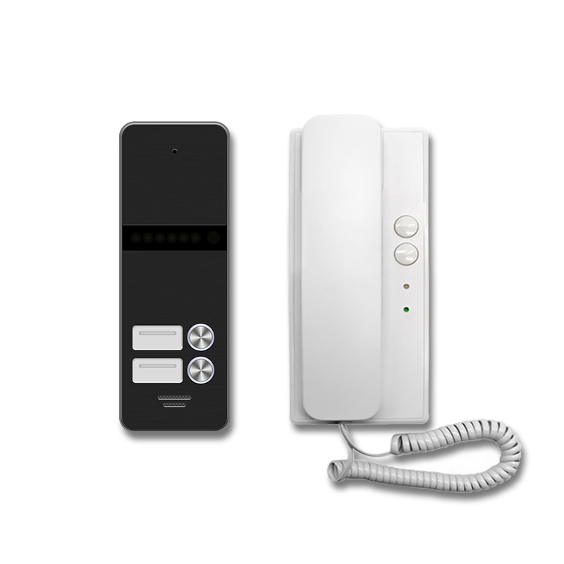 2 wire audio door phone system intercom door bell for 1/2/3/4 multi apartments