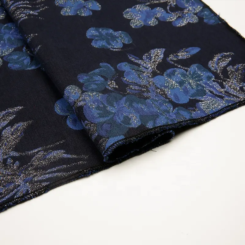 JMJ1448M promotion floral cotton polyester material brocade jacquard textile fabric