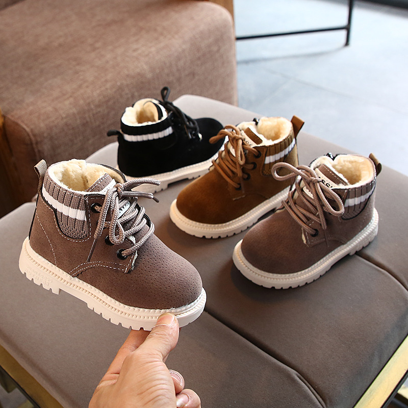 Baby Girls Boys Snow Boots Autumn Winter Kids Outdoor Casual Warm Shoes Soft bottom Non-slip Toddler Boot Child Martin Boots