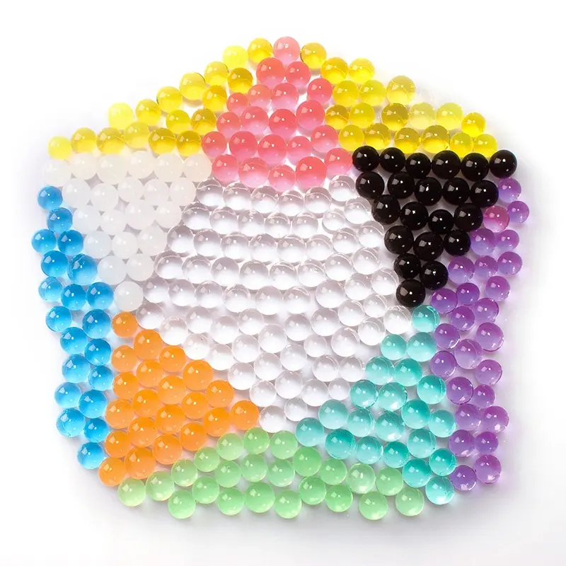 7-8MM Crystal Soil Beads Gel Ball Sorted Ball Water Beads Sensory Play Set For Squeeze Spiky Ball Kids