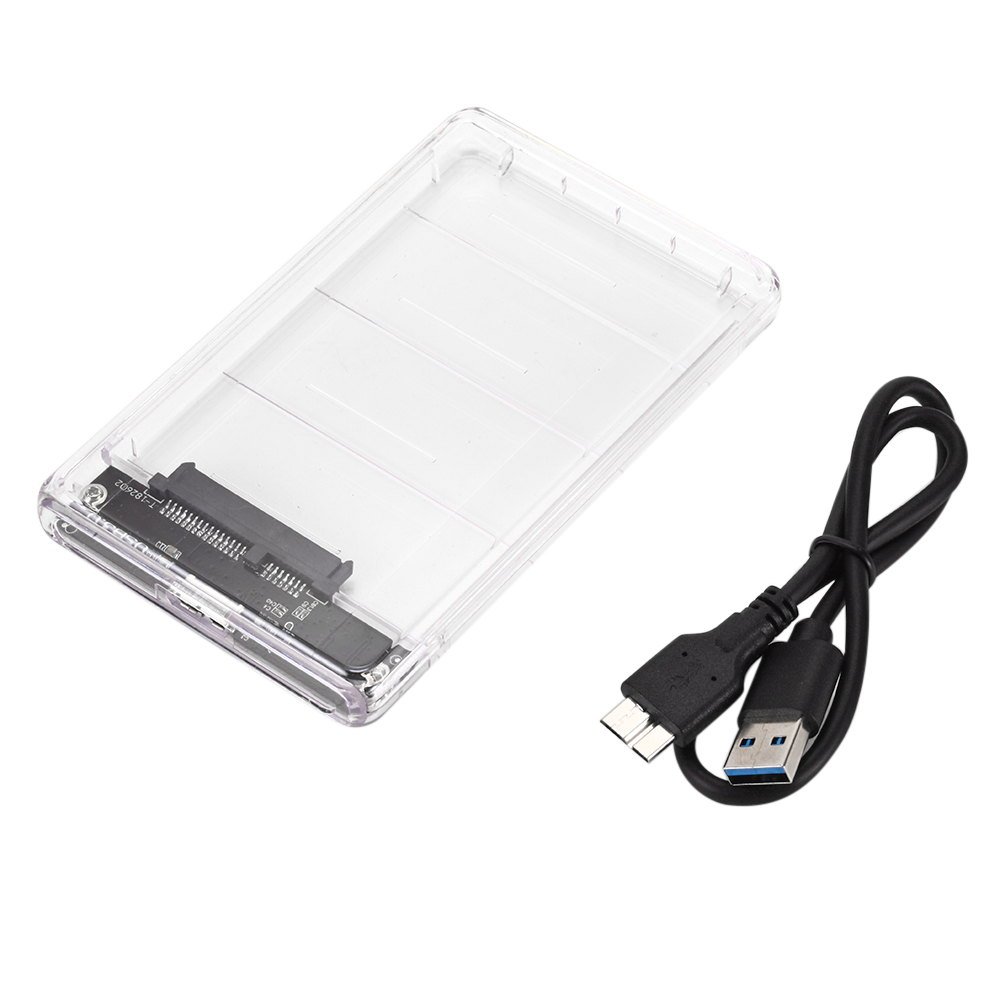 USB3.0 корпус для жесткого диска 2,5 дюймов последовательный порт SATA SSD жесткий диск чехол Поддержка 2 ТБ прозрачный мобильный внешний корпус для внешнего жесткого диска