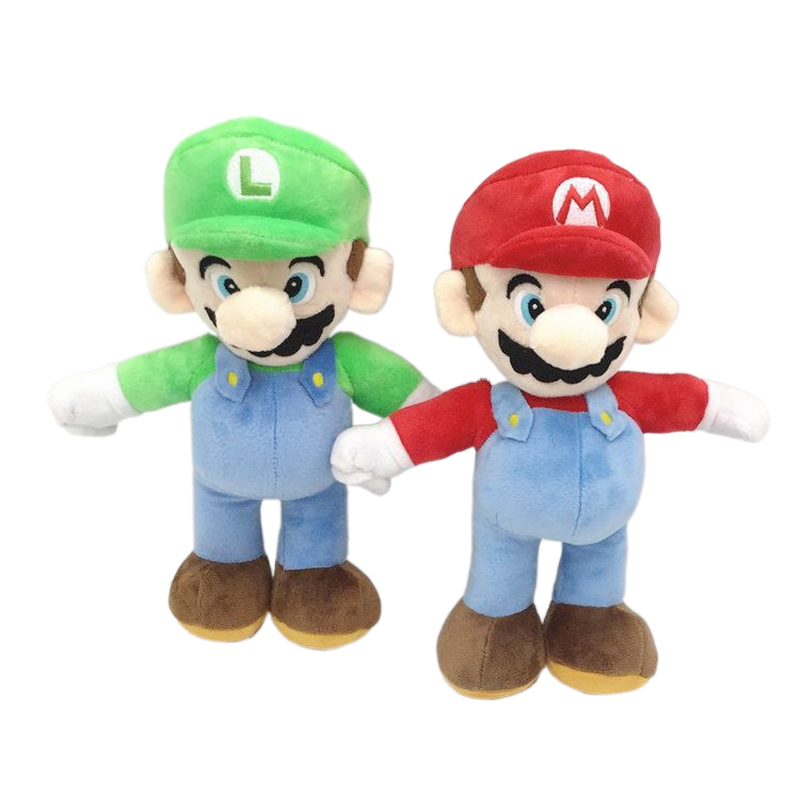 25 см mario bros Супер Марио и Луиджи Плюшевые игрушки куклы