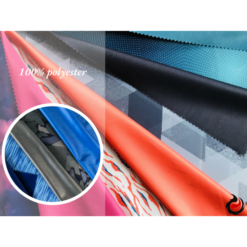 polyester interlock knitting fabric reversible print for sportswear T-shirt