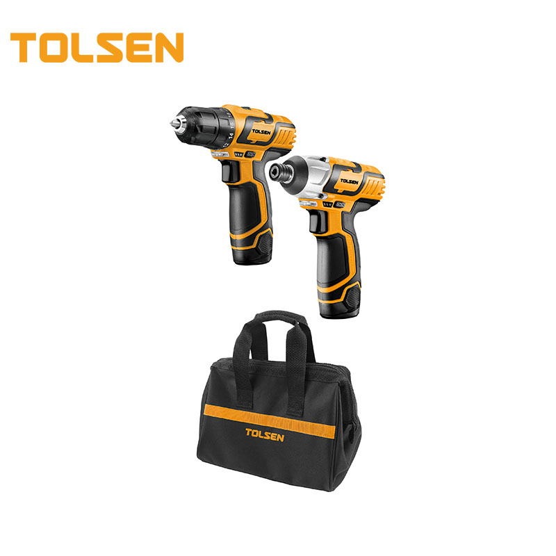 TOLSEN 79028 12v 2pcs Electric Cordless Impact Drill Set