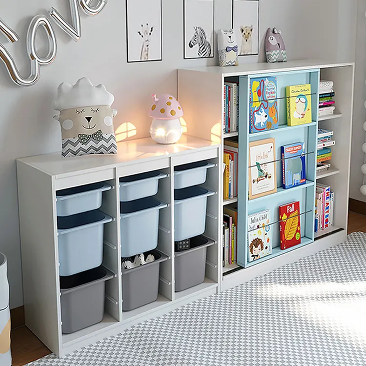 Ekintop kid's cabinets furniture cubby toys storage cabinet children wood storage kids cabinet storage drawer