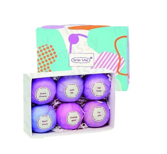 [MISSY] OEM/ODM Фирменная торговая марка Органическая Расслабляющая коробка для ванны для тела Fizzy бомбочки подарочный набор