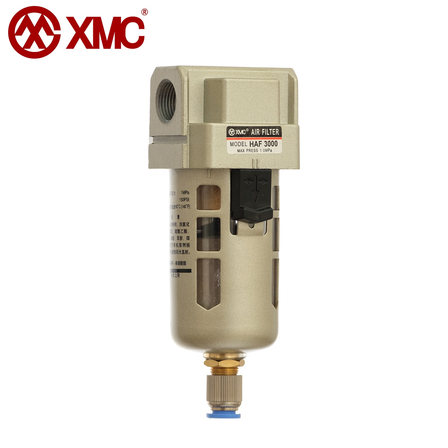 Пневматические инструменты XMC HAF3000-03 G3/8 '', пневматический сжатый воздух, промышленный фильтр, регулятор, FRL воздушный компрессор, Регулятор Фильтра