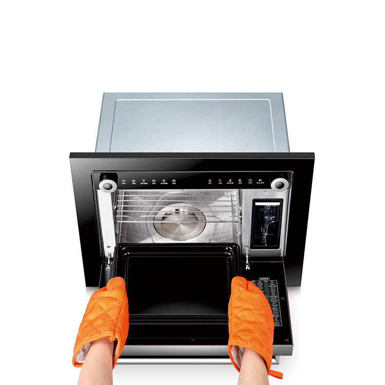 Professional home kitchen appliance stainless steel built in electric steam oven