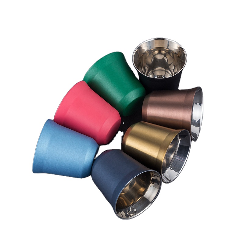 Кофейные чашки Nespresso из нержавеющей стали, многоразовые стаканы с двойными стенками оптом