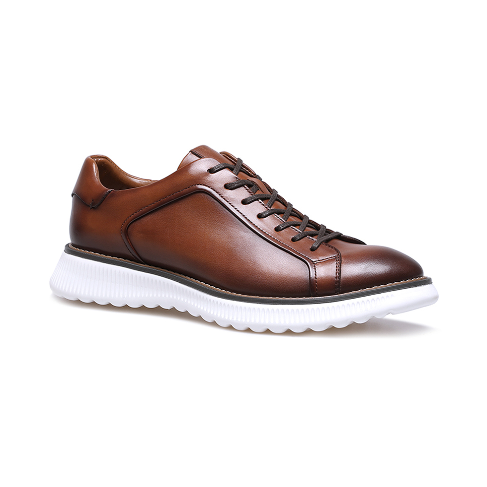 Original Brown Leather Casual Office Dress Formal Shoes For Mens