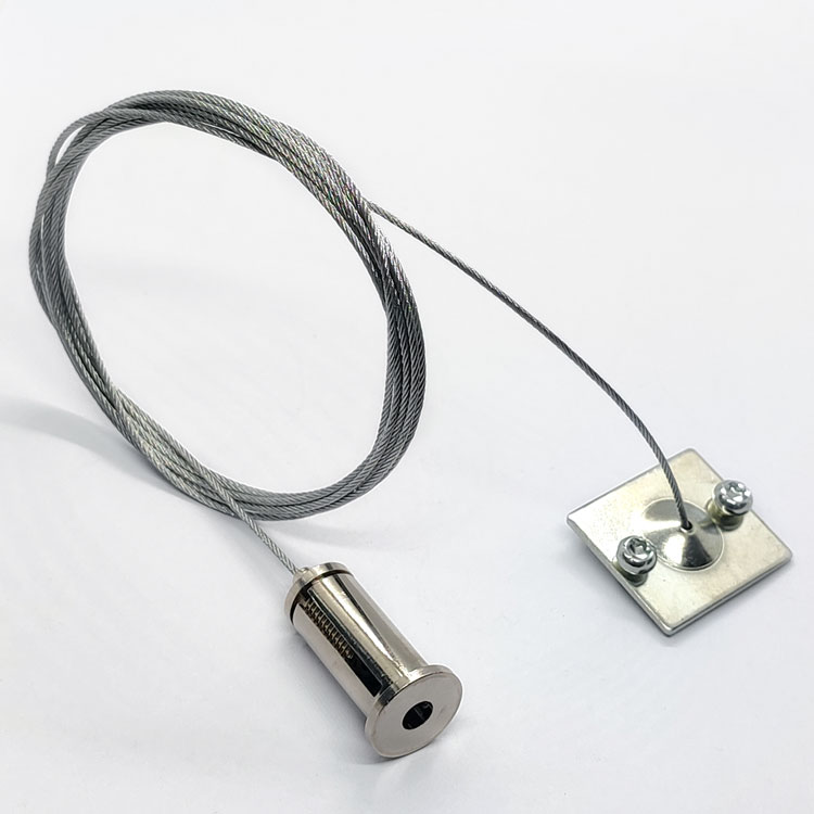 Track light hanging kit adjustable gripper steel wire cable metalico kit suspension panel led