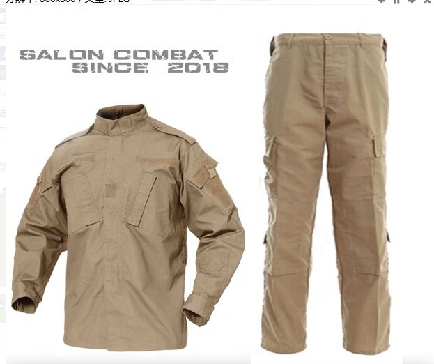 Cotton And Polyester Khaki ACU Style Good Price Tactical uniform