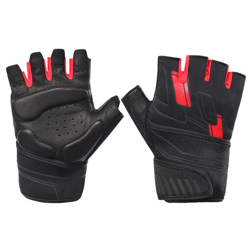 Custom Touch Screen Racing Boxing Sports Safety Fitness Half Finger Weight Lifting Gym Gloves