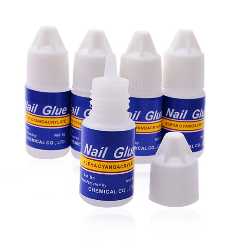 2021 Professional Customized Nail Tip Adhesive Glue Five Bottles Nail Glue