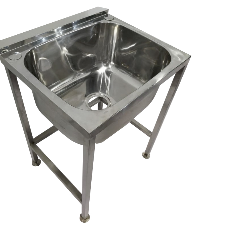 Heavy duty mop cleaners basin 304 stainless steel utility sink with grid