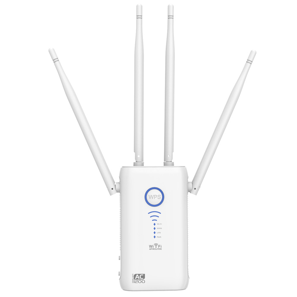 1200Mbps Winstars CE RoHS 4 Antennas Strong Stable Signal Wireless WiFi Extender Repeater