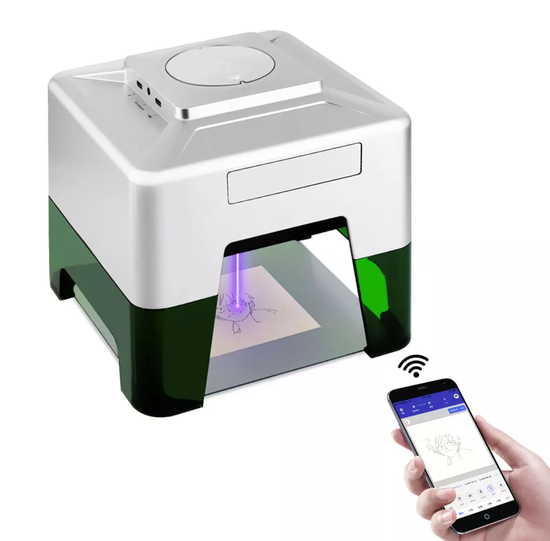 CNC Laser Engraver Portable Engraving Carving Machine Mini DIY Laser Logo Mark Printer Engraving