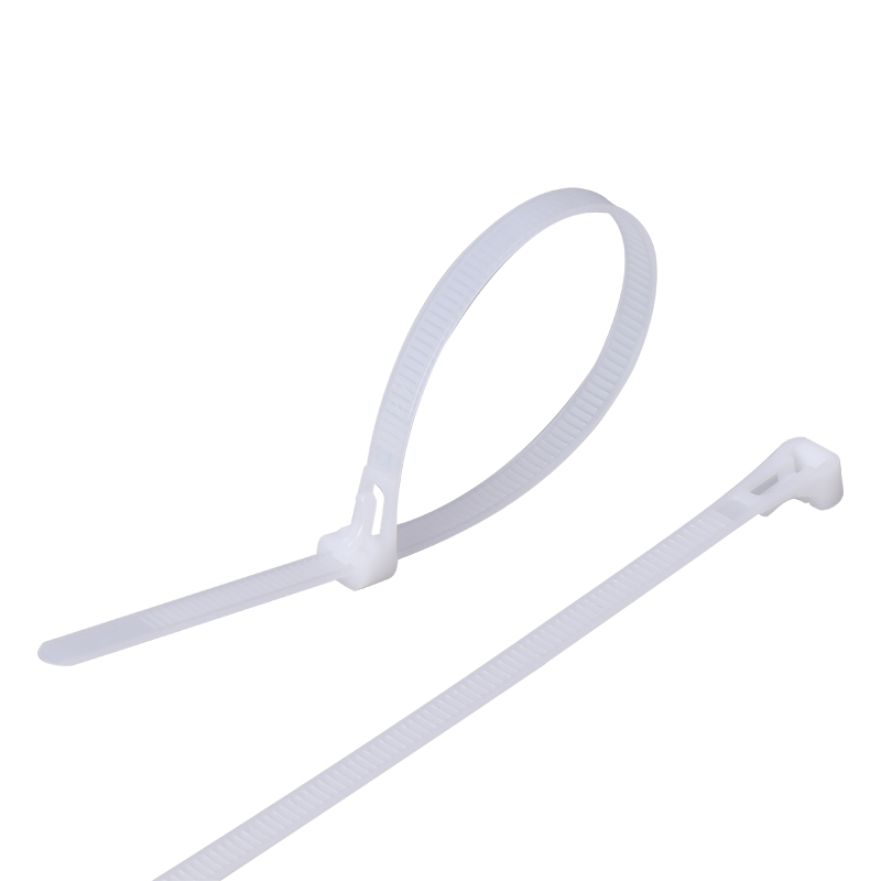 Lock wound flexible plastic cable tie