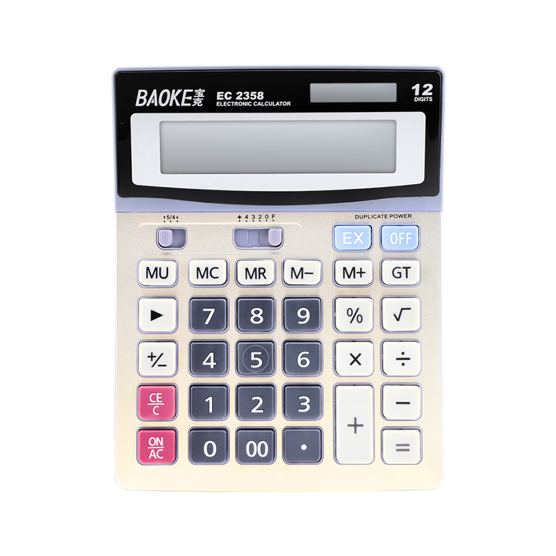 12 digit lcd display electronic scientific calculator custom financial desktop calculator