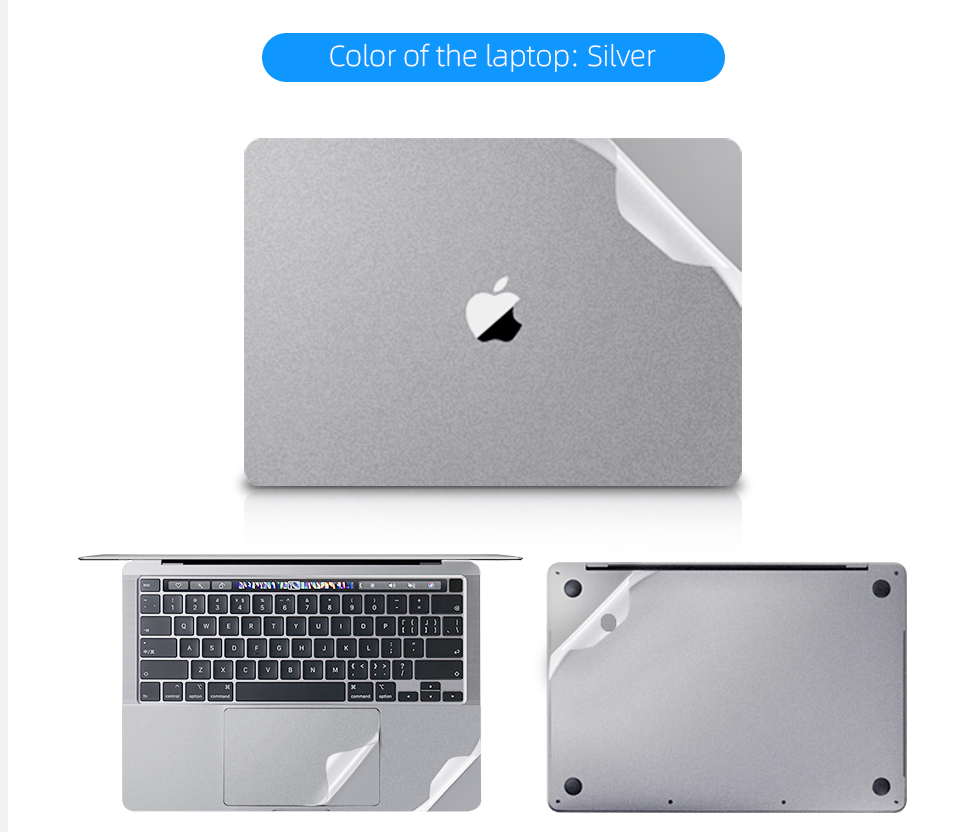 Наклейка на весь корпус для 2020 нового M1 MacBook Air 13 A2337 A2179 A1932 верхняя + нижняя + сенсорная панель + защитный чехол для рук