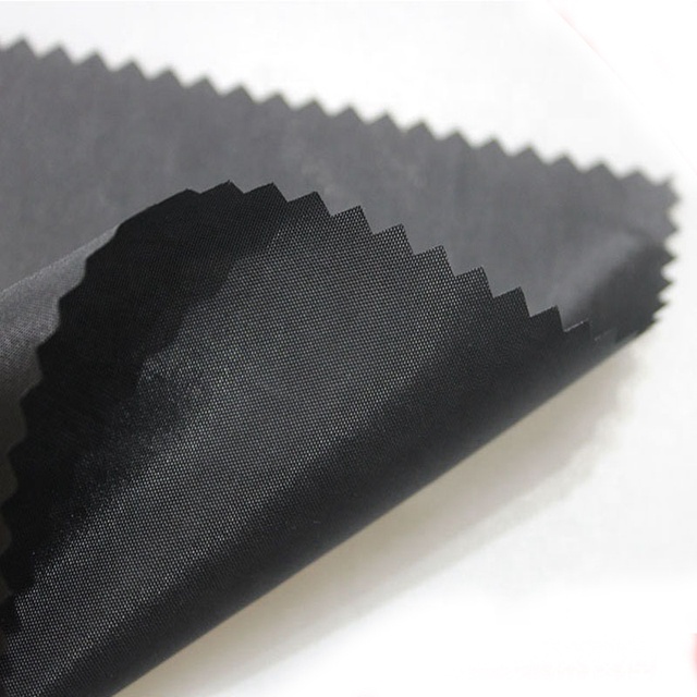 8KG Black Coating Taffeta Fabric For Bag Lining