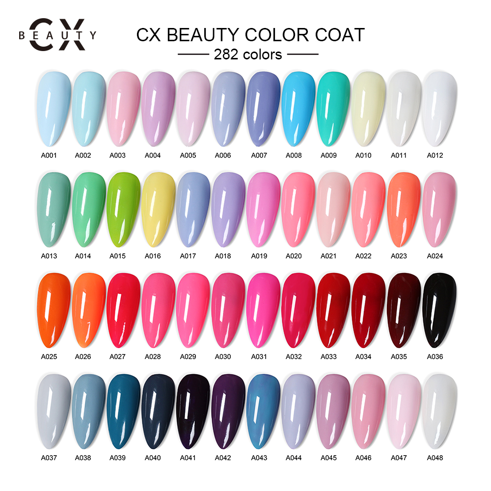 CX beauty 283 цветов Бесплатный Образец OEM частная марка цвет отмачиваемый УФ Гель-лак для ногтей Светодиодная лампа УФ-гель