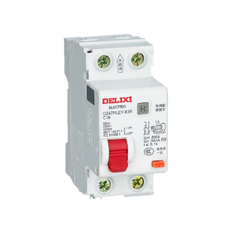 Прекрасное качество Dz47pley-63 Rcbo 63a 230ac 1p + n 50hz вакуумный прерыватель цепи