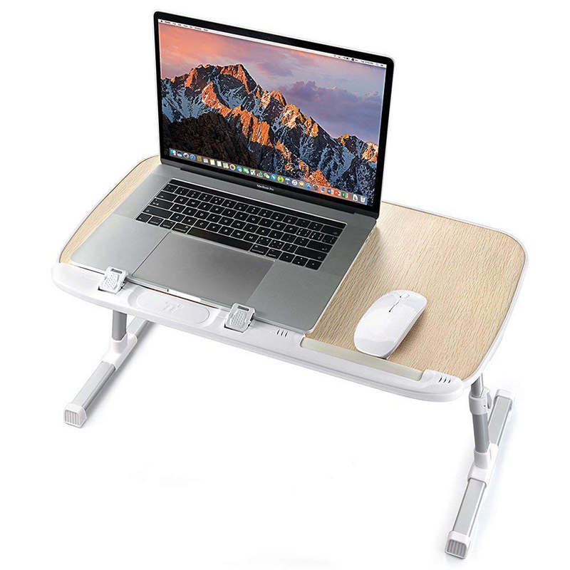 Multi-Purpose Laptop Table Workstation Adjustable Lap Standing Desk Foldable Study Table Bed Tray