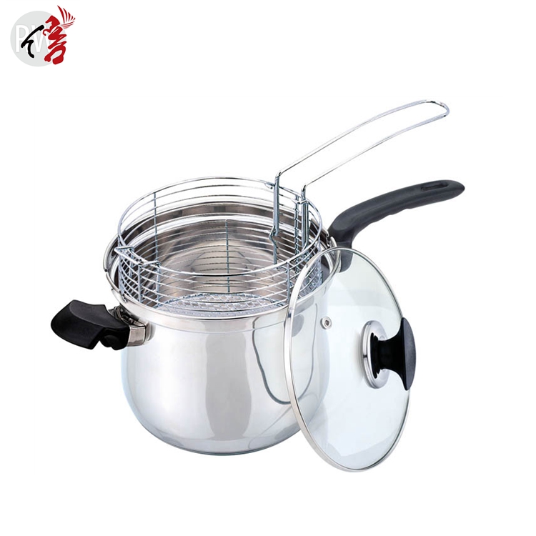 Realwin 3,5 quart нержавеющая сталь кастрюля для приготовления пищи фритюрница набор