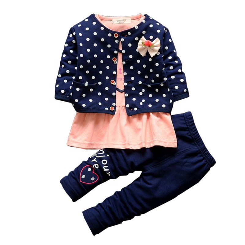 Ebay Wish зимние комплекты одежды для маленьких девочек 3 шт. одежда наряд для детей новейший стиль 100 хлопковый комбинезон для новорожденных 2021