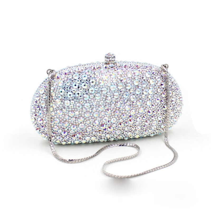 Wholesale Expensive Fashion Handmade Purse Clutch Bag Diamond Handbags Beaded Crystal Rhinestone Wedding Purse Evening Bag