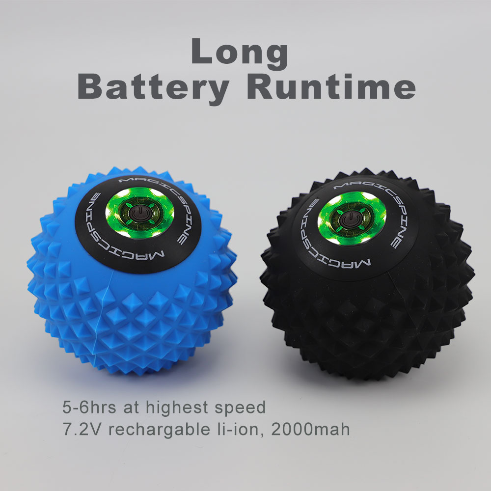 Point vibration electric peanut yoga massager roller vibrating massage ball custom logo
