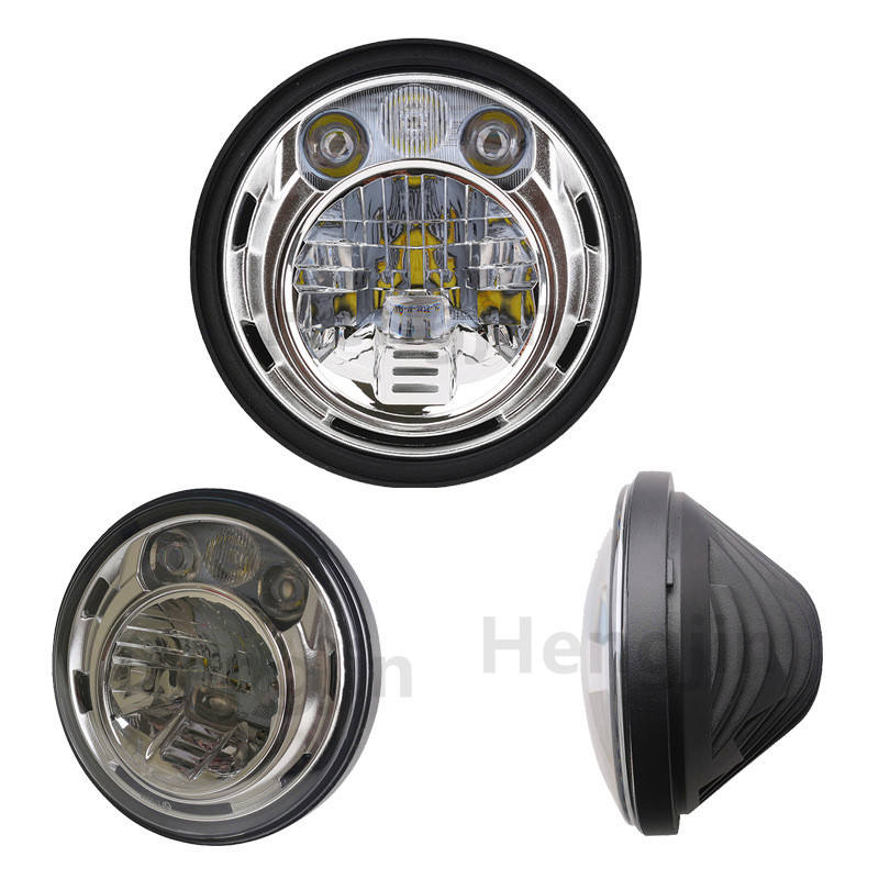 Hot Sale 7" Round High Low Beam 55W LED Headlights for Jeep Wrangler JK 07-2017