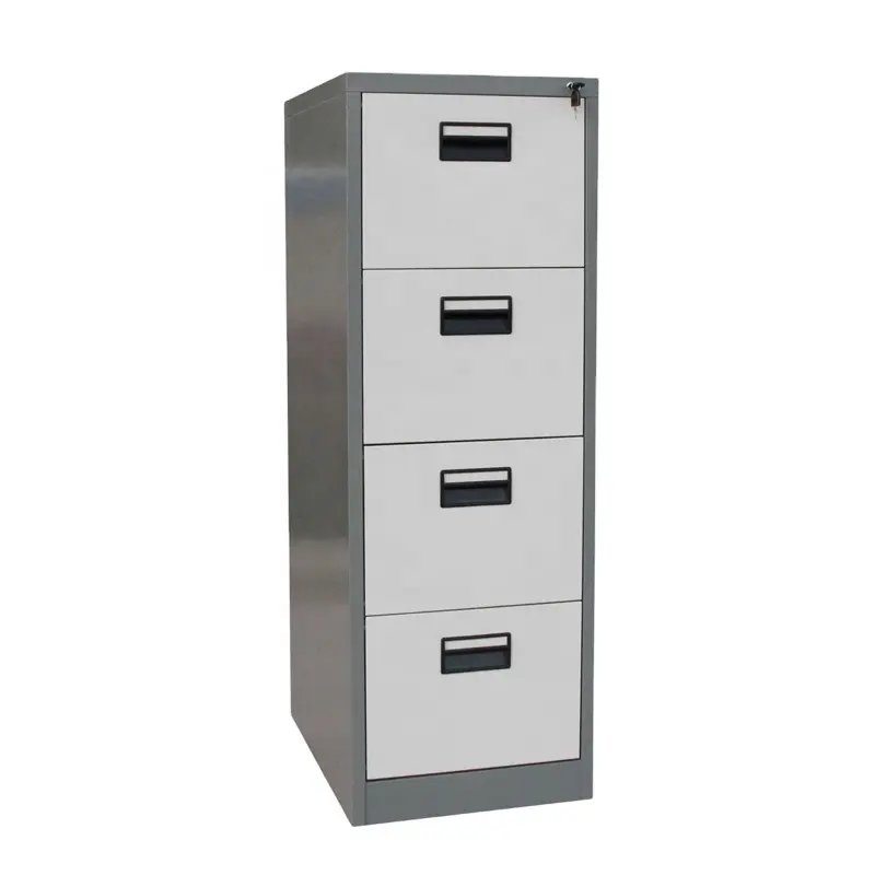 China Manufacturer  4 Drawer Storage File Steel Cabinet Vertical Metal 4 Drawer Office File Cabinet