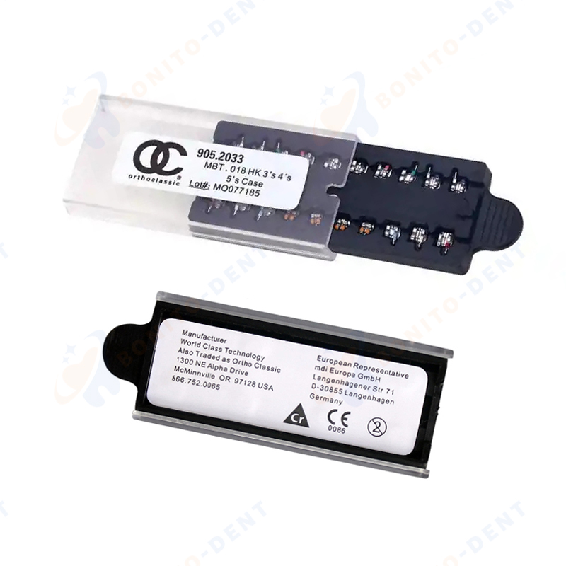Dental Consumables Professional Orthodontic Brackets 018 022 Mini Roth / MBT / Edgewise Metal Braces