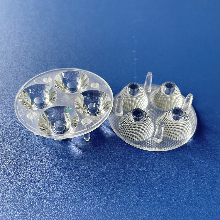 Jewelry light lens 45mm 4 in 1 10 degree sharp beam lens for ceiling light