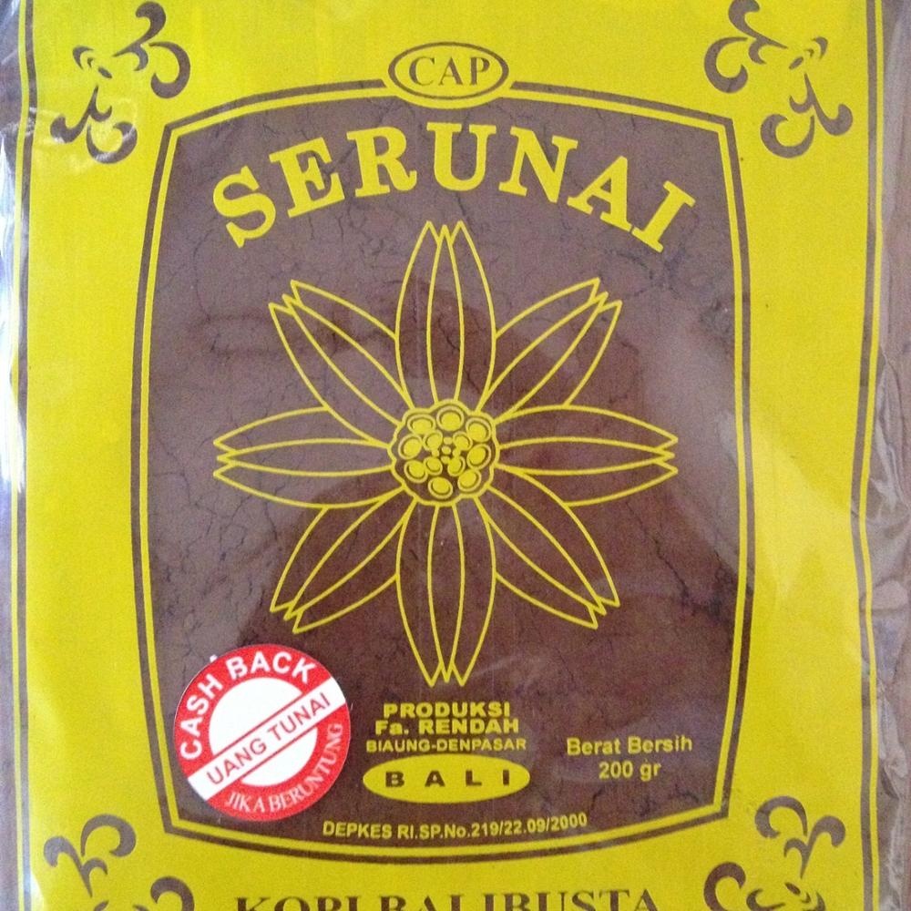 Кофейный порошок SERUNAI ROBUSTA, 100% натуральный, лидер продаж, индонезийский, хорошего качества по разумной цене