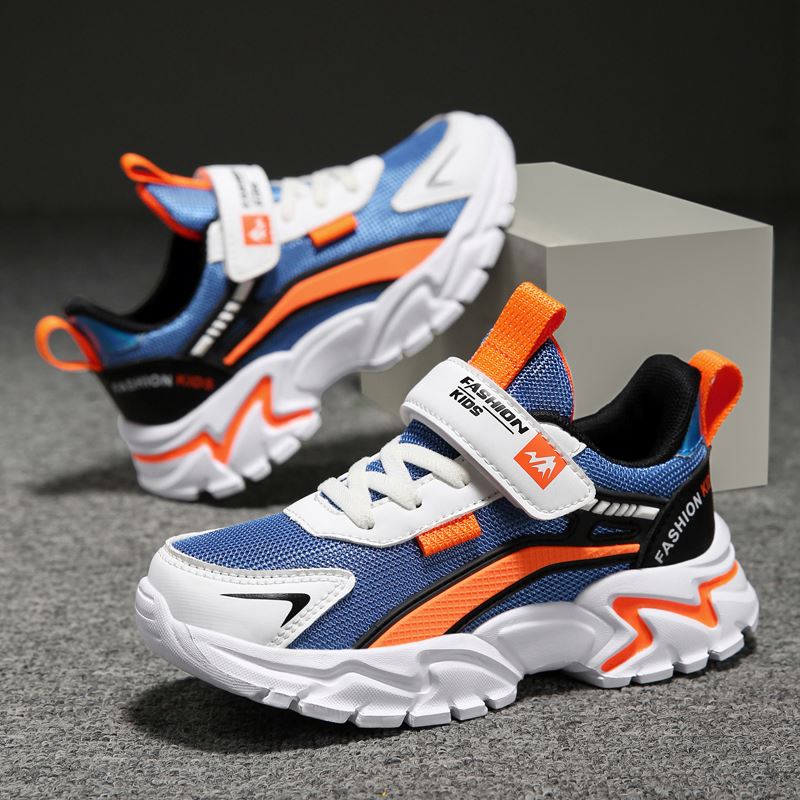Kids Lightweight Breathable Velcro Shoeslace Strap Athletic Running Shoes for Little Kids/Toddler Boys Girls Sneakers