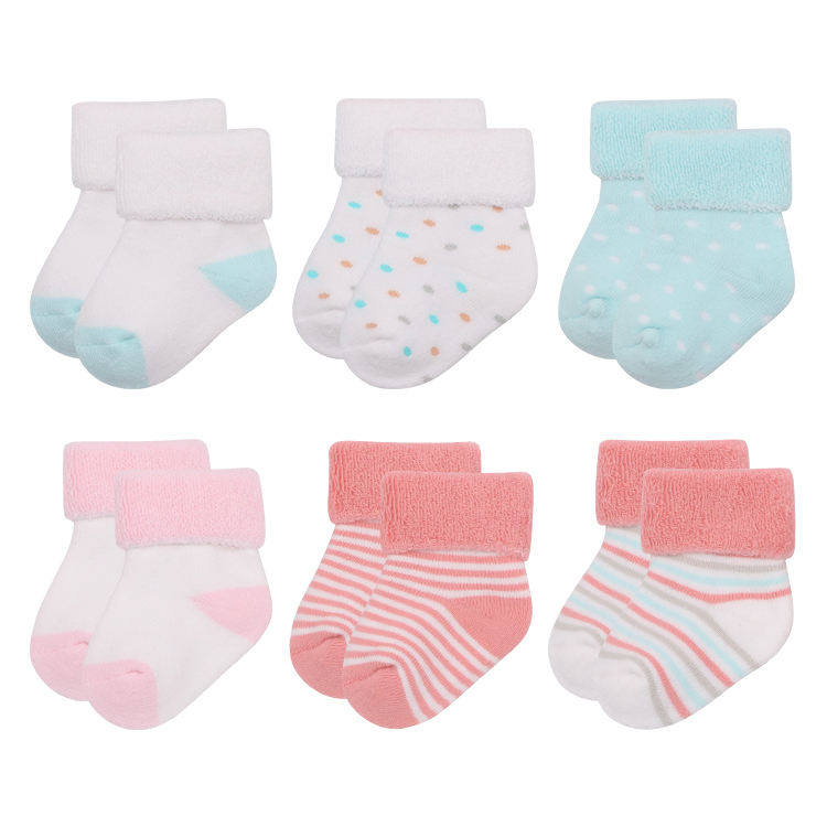 New design purple green yellow pattern baby girl wool cotton fuzzy short socks for newborn