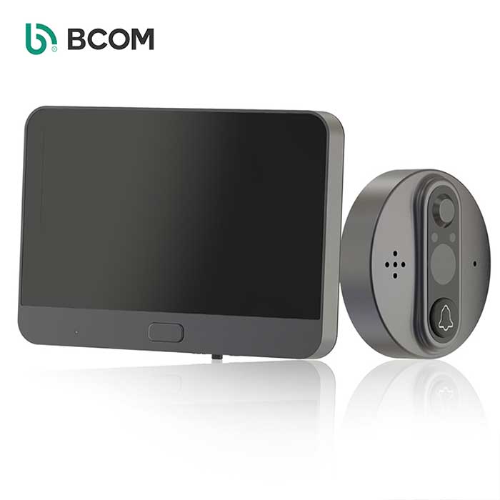 "Умный" дверной глазок видео-дверной звонок камера Wi-Fi Tuya Smart Home система USB перезаряжаемые 1080P 4,3 дюймов беспроводной разговора монитор