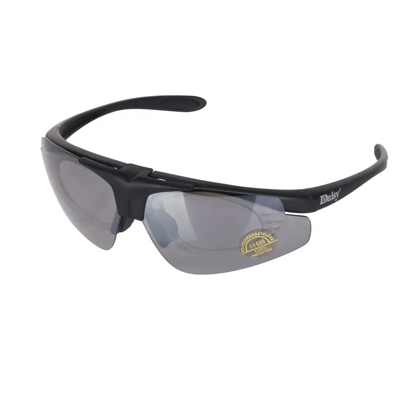 Mzj Optics Daisy 3pcs Interchangeable lens Anti-Glare UV400 sport glasses outdoor men women road bicycle windproof sunglasses