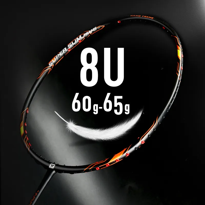 New Arrival WHIZZ racquet top brand  8U ultra lightweight  high modulus graphite quality professional PROTECTOR badminton racket