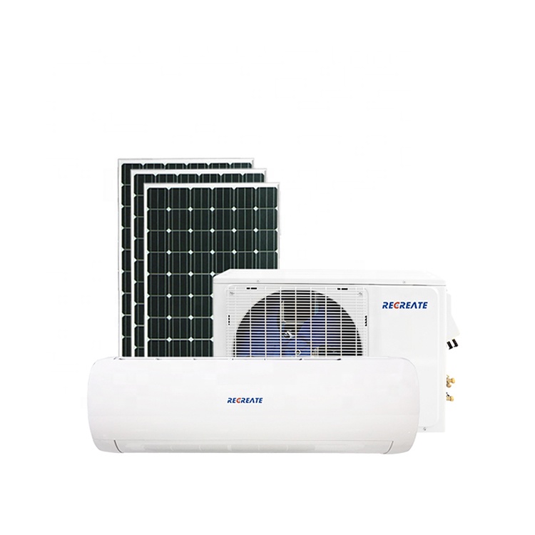 100% Solar Power Charging Motor Home Air Conditioner 12000btu Wall Split DC Solar Air Conditioner